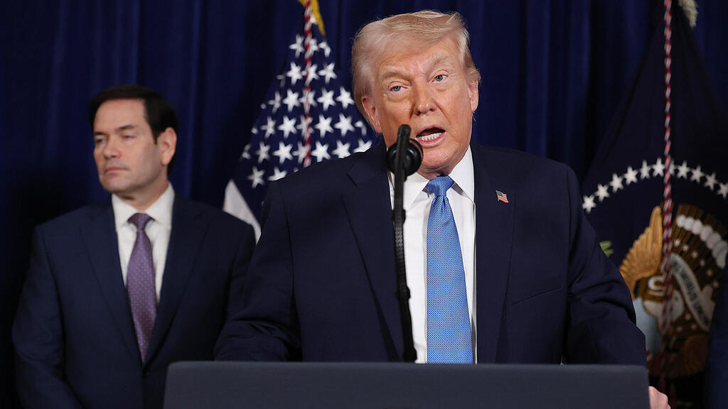 נשיא ארה"ב דונלד טראמפ ב מסיבת עיתונאים לאחר מעצר נשיא ונצואלה ניקולס מדורו