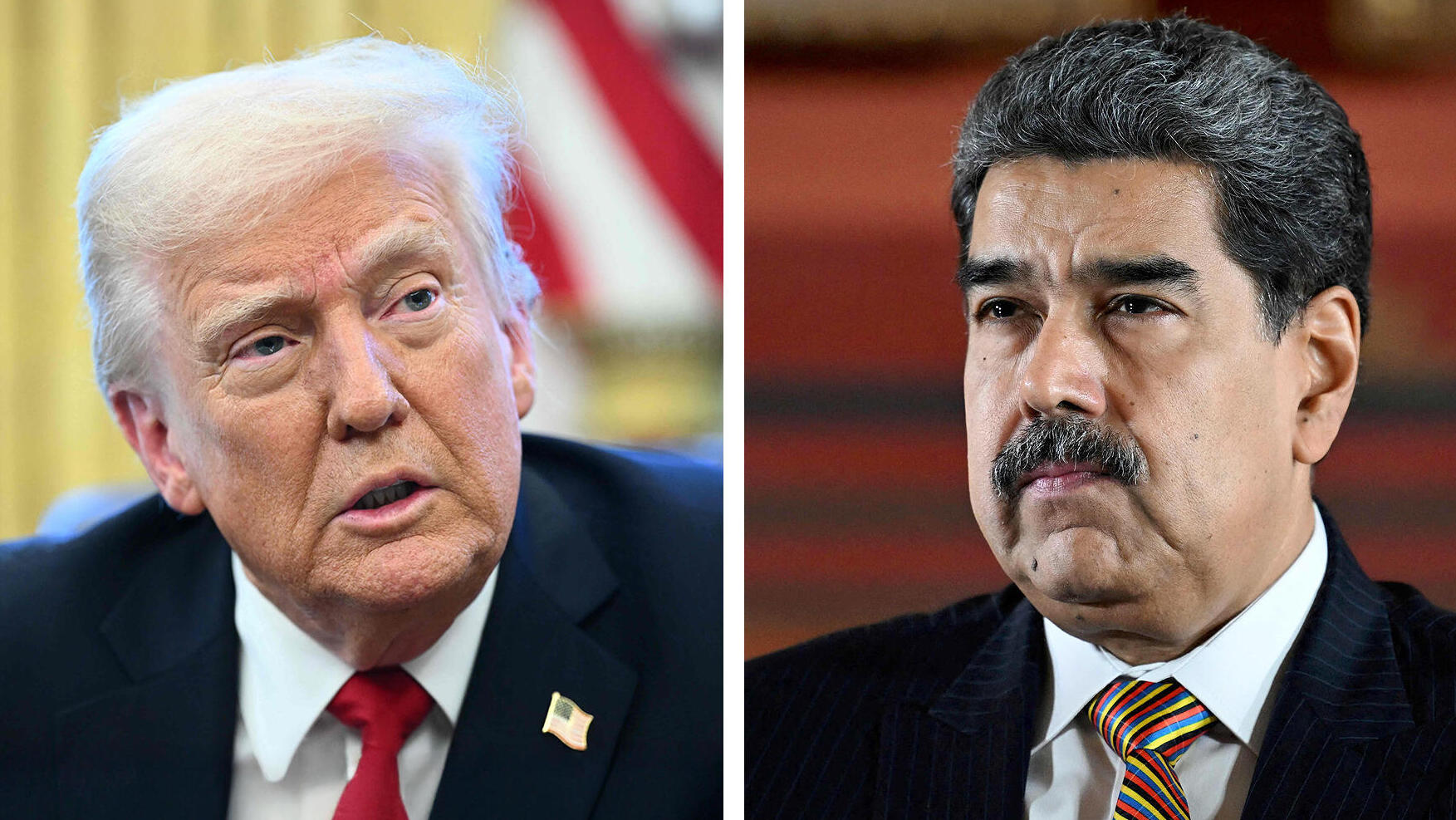 נשיא ונצואלה ניקולס מדורו ונשיא ארה"ב דונלד טראמפ