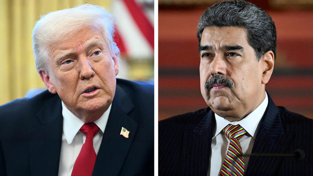 נשיא ונצואלה ניקולס מדורו המודח ונשיא ארה"ב דונלד טראמפ (צילומים: Mandel NGAN / AFP, JUAN BARRETO / AFP) נשיא ונצואלה ניקולס מדורו ונשיא ארה"ב דונלד טראמפ