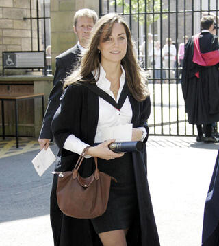 קייט מידלטון עם תיק ה Le Pliag פנאי