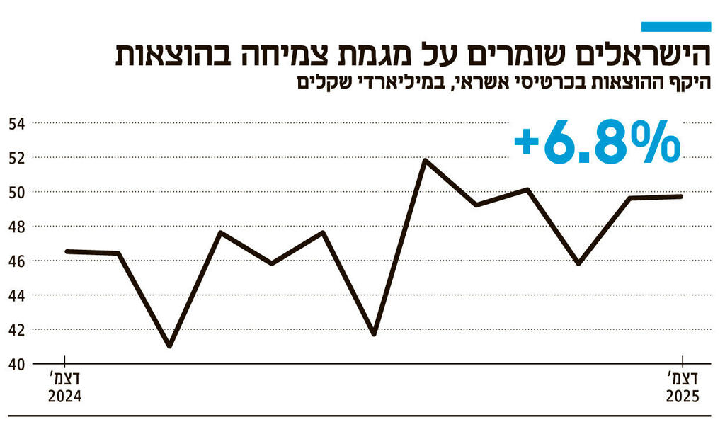 אינפו הישראלים שומרים על מגמת צמיחה בהוצאות
