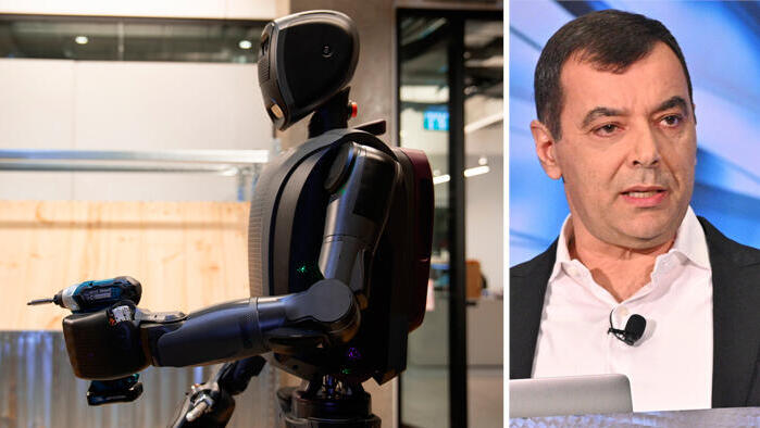 אמנון שעשוע ו רובוט של מנטי