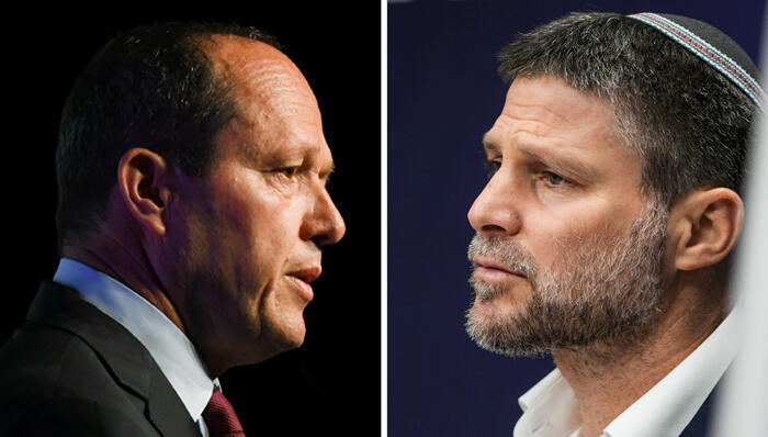 מימין ניר ברקת ו בצלאל סמוטריץ 