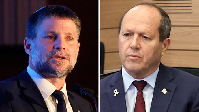 מימין ניר ברקת ו בצלאל סמוטריץ