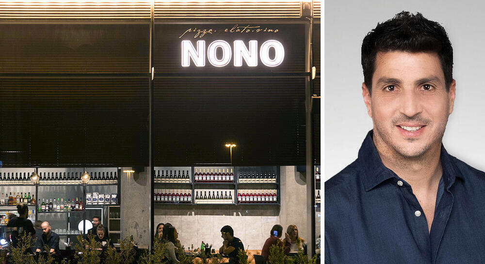 יקטור וקרט מנכ"ל לאומי פרטנרס לצד מסעדת נונו