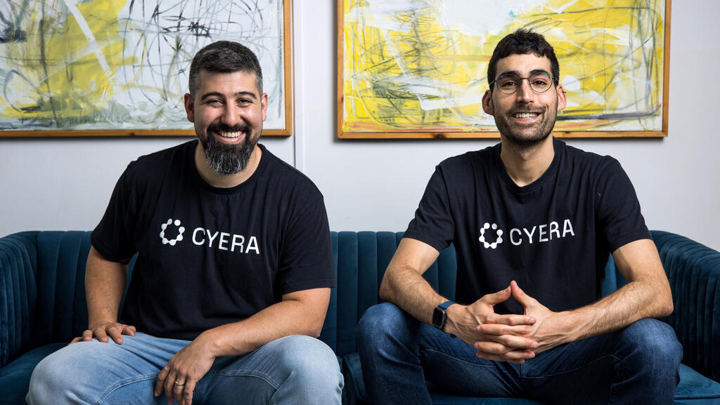 חברת Cyera מימין תמר בן אילן מייסד-שותף ו-CTO החברה יותם שגב מייסד שותף ו-CEO