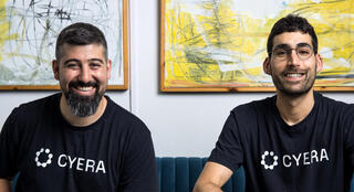 חברת Cyera מימין תמר בן אילן מייסד-שותף ו-CTO החברה יותם שגב מייסד שותף ו-CEO