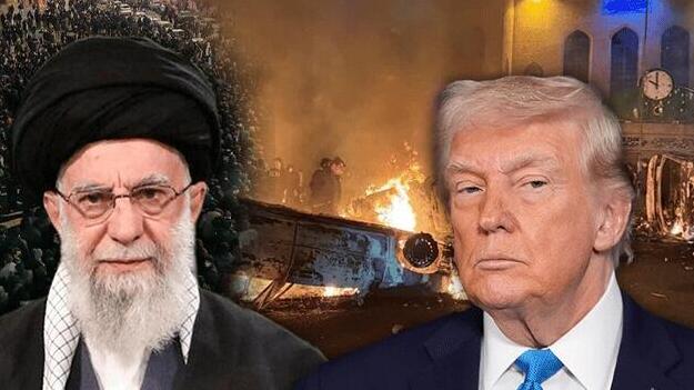 טראמפ וחמינאי, על רקע ההפגנות בטהרן. אם תהיה מתקפה אמריקאית ישראל תהיה חלק ממנה (צילום: AP Photo/Alex Brandon, AFP/HO/KHAMENEI.IR) טראמפ, חמינאי וההפגנות בטהרן. "ארה"ב מוכנה לעזור!!!"