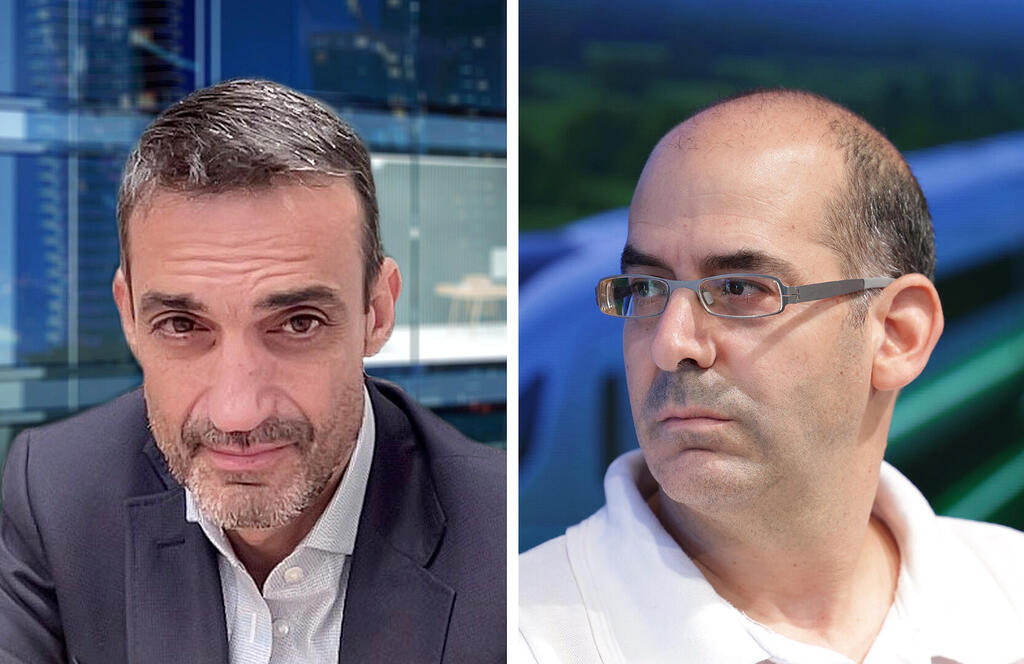 מימין חגי שרייבר מנהל ההשקעות של הפניקס ו רון שטרן מנכ"ל מדיפאואר