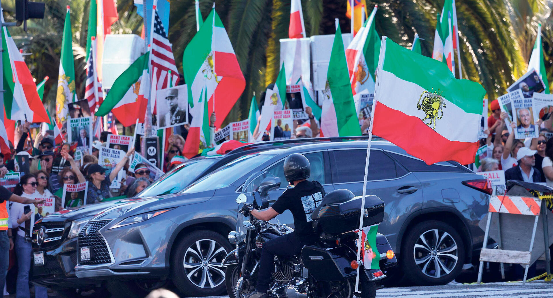 הפגנת תמיכה בשחרור איראן בלוס אנג'לס ינואר 2026