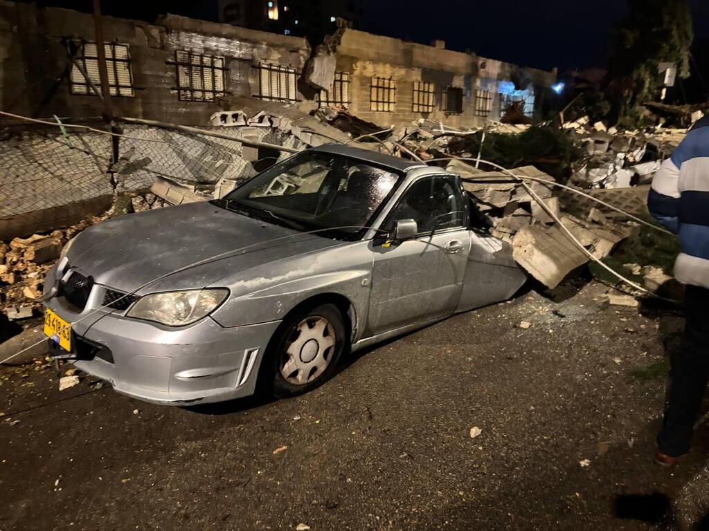 חומת היקב ב ראשון לציון ראשל"צ קרסה בסערה