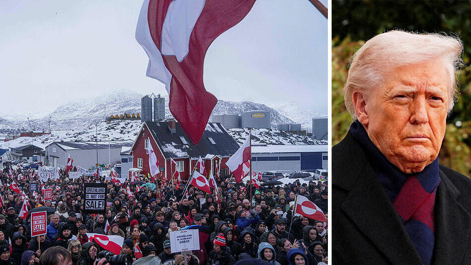 נשיא ארה"ב דונלד טראמפ , הפגנות ב נואוק גרינלנד נגד ארה"ב  17 בינואר 2026