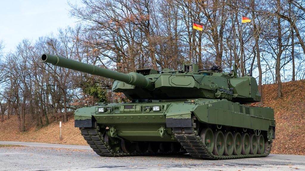 טנק גרמני עם מערכת מעיל רוח של רפאל