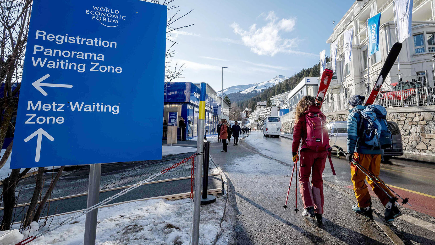 העיירה דאבוס ב שווייץ 18.1.26