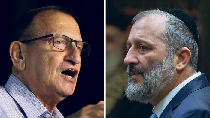 יו"ר ש"ס אריה דרעי וראש  העיר תל אביב רון חולדאי