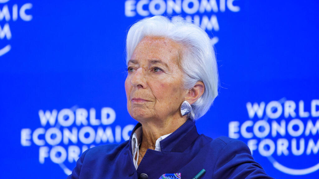 נשיאת הבנק המרכזי האירופי כריסטין לגארד (צילום: REUTERS/Denis Balibouse) נשיאת הבנק המרכזי האירופי כריסטין לגארד ב פורום הכלכלי העולמי ב דאבוס 23.1.26