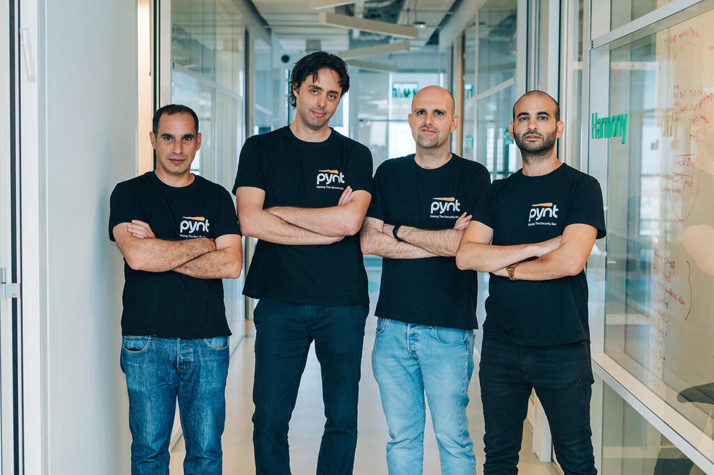 צביקה שניידר (מנכ״ל) אורי גולדברג (CTO) גולן יוסף (CSO) עופר חכימי (CPO) מייסדי פיינט Pynt