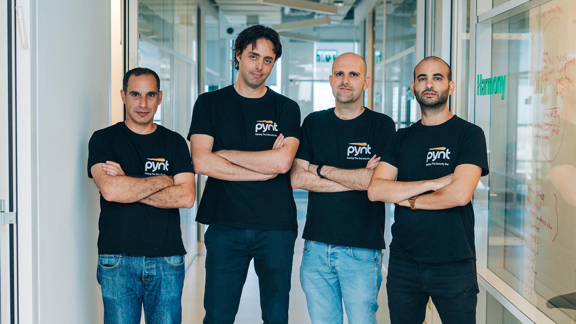 צביקה שניידר (מנכ״ל) אורי גולדברג (CTO) גולן יוסף (CSO) עופר חכימי (CPO) מייסדי פיינט Pynt