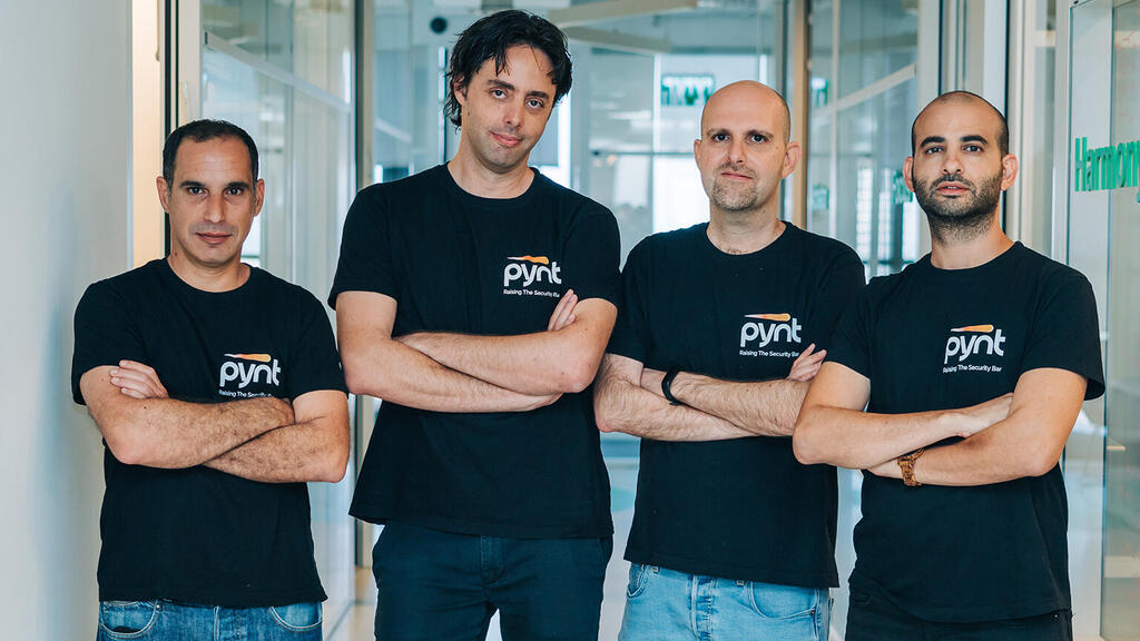צביקה שניידר (מנכ״ל) אורי גולדברג (CTO) גולן יוסף (CSO) עופר חכימי (CPO) מייסדי פיינט Pynt