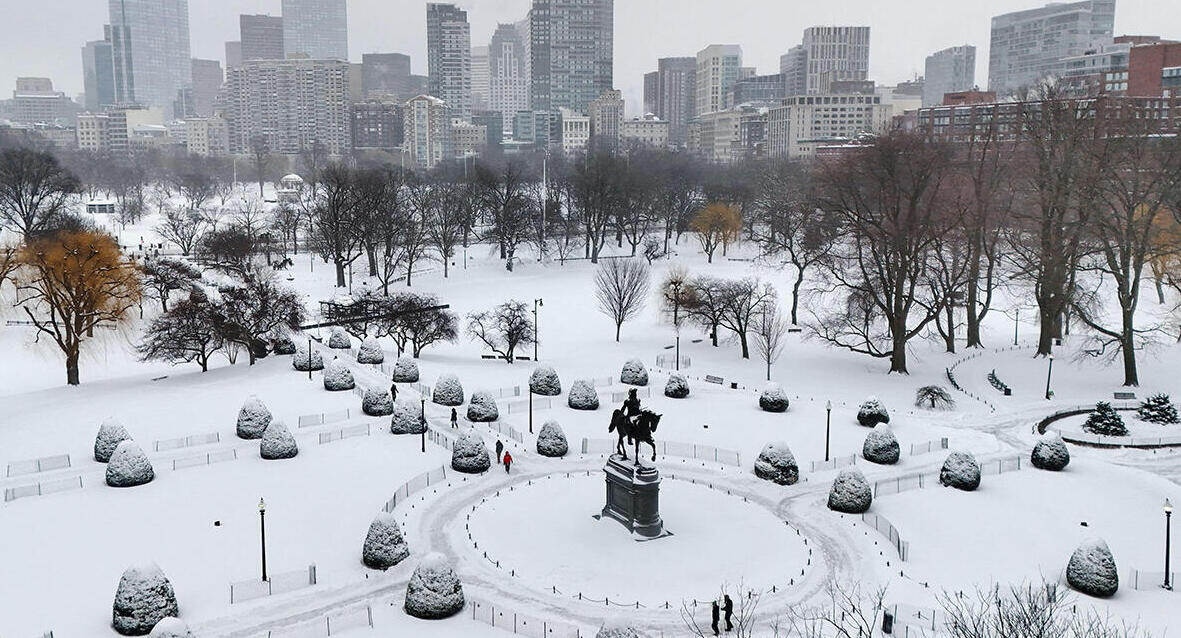 פוטו סופת שלג ארה"ב בוסטון