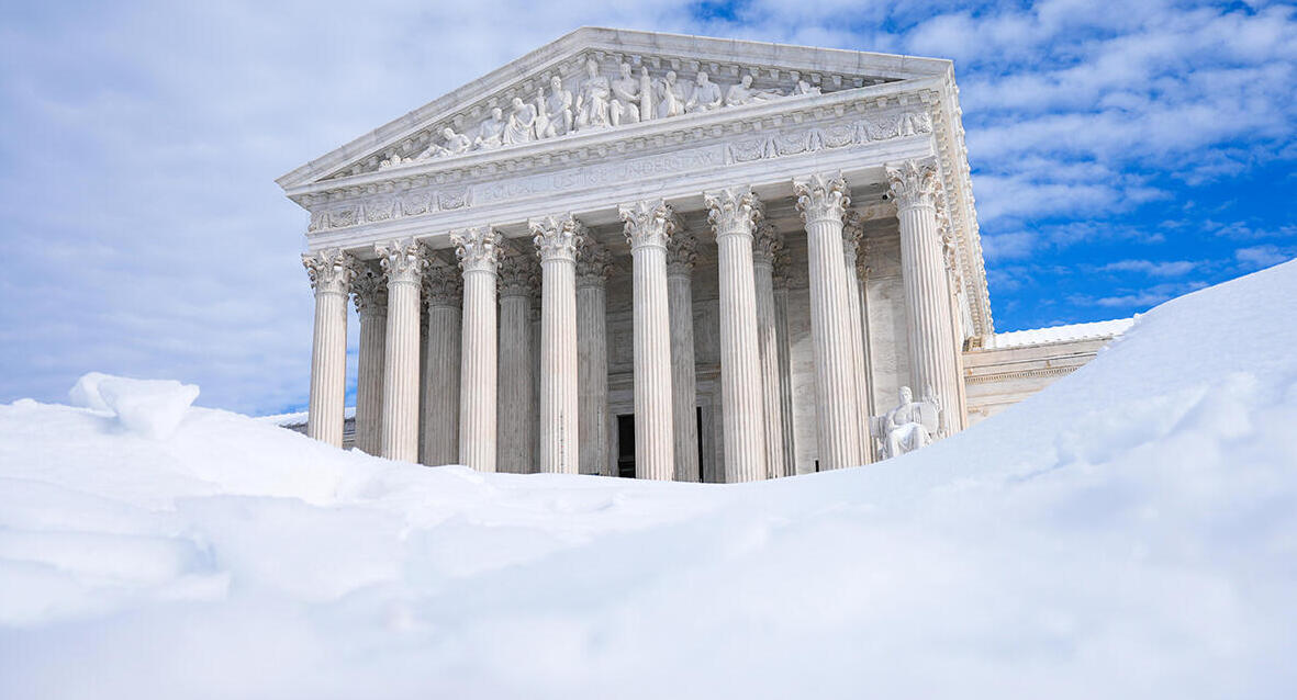 פוטו סופת שלג ארה"ב בית המשפט העליון 