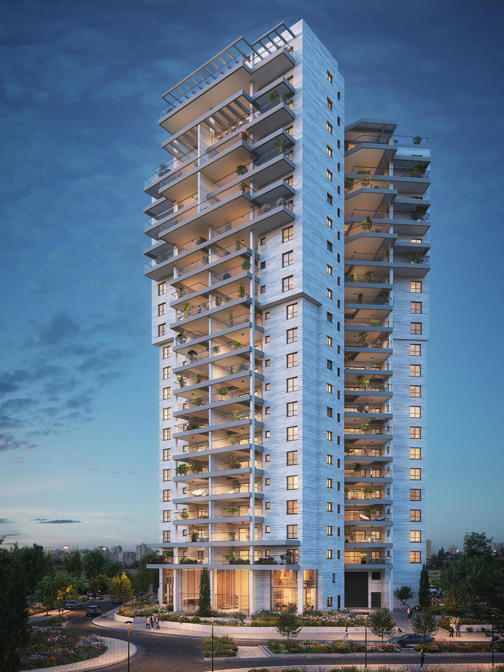 הדמיית מגדלים אלונים הילס (3dvision) הדמיית מגדלים אלונים הילס