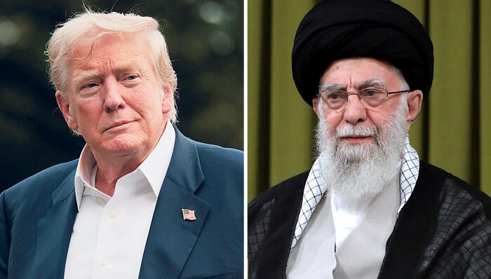 עלי חמינאי ו דונלד טראמפ