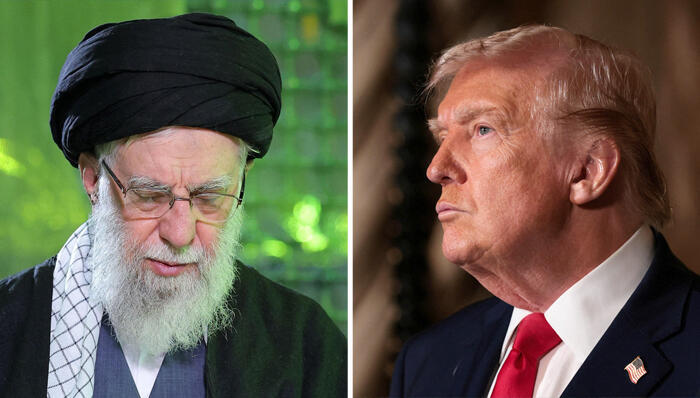 דונלד טראמפ ו עלי חמינאי