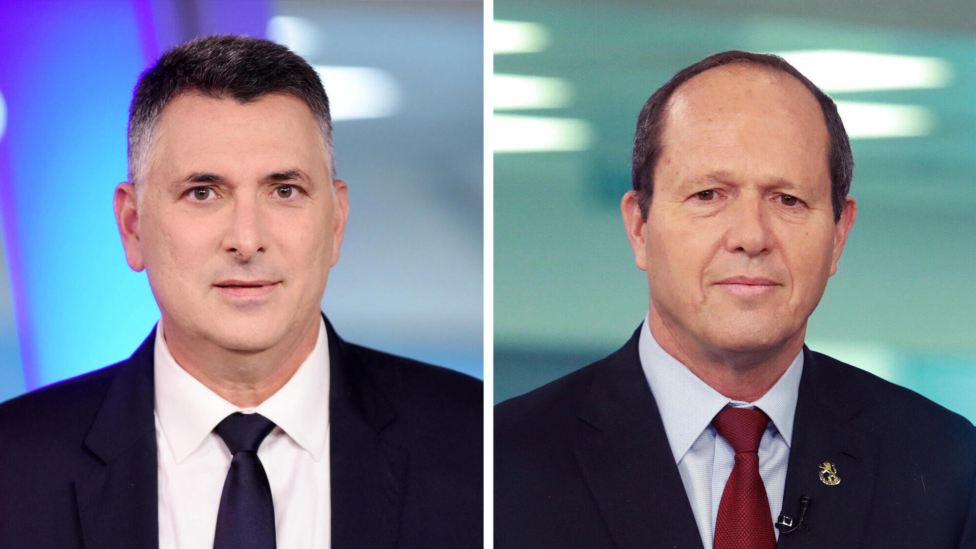 מימין שר הכלכלה ניר ברקת ושר החוץ גדעון סער