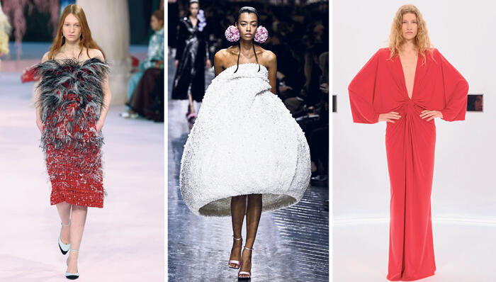 פנאי מתוך התצוגות של ולנטינו , דיור ו שאנל