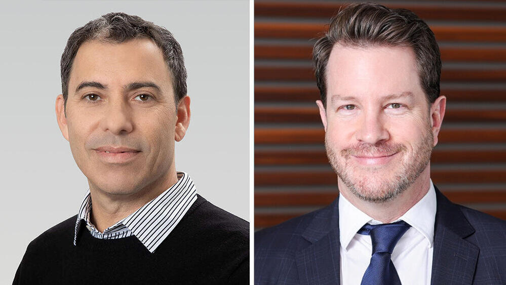 מימין עו"ד צחי זך ומנכ"ל מיטב קרנות נאמנות ליאור כגן