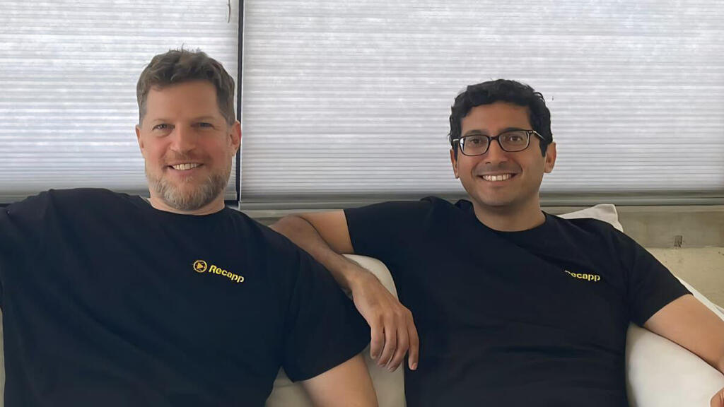 גיא ניצן ו רון מעיין מייסדי Recapp ריקאפפ
