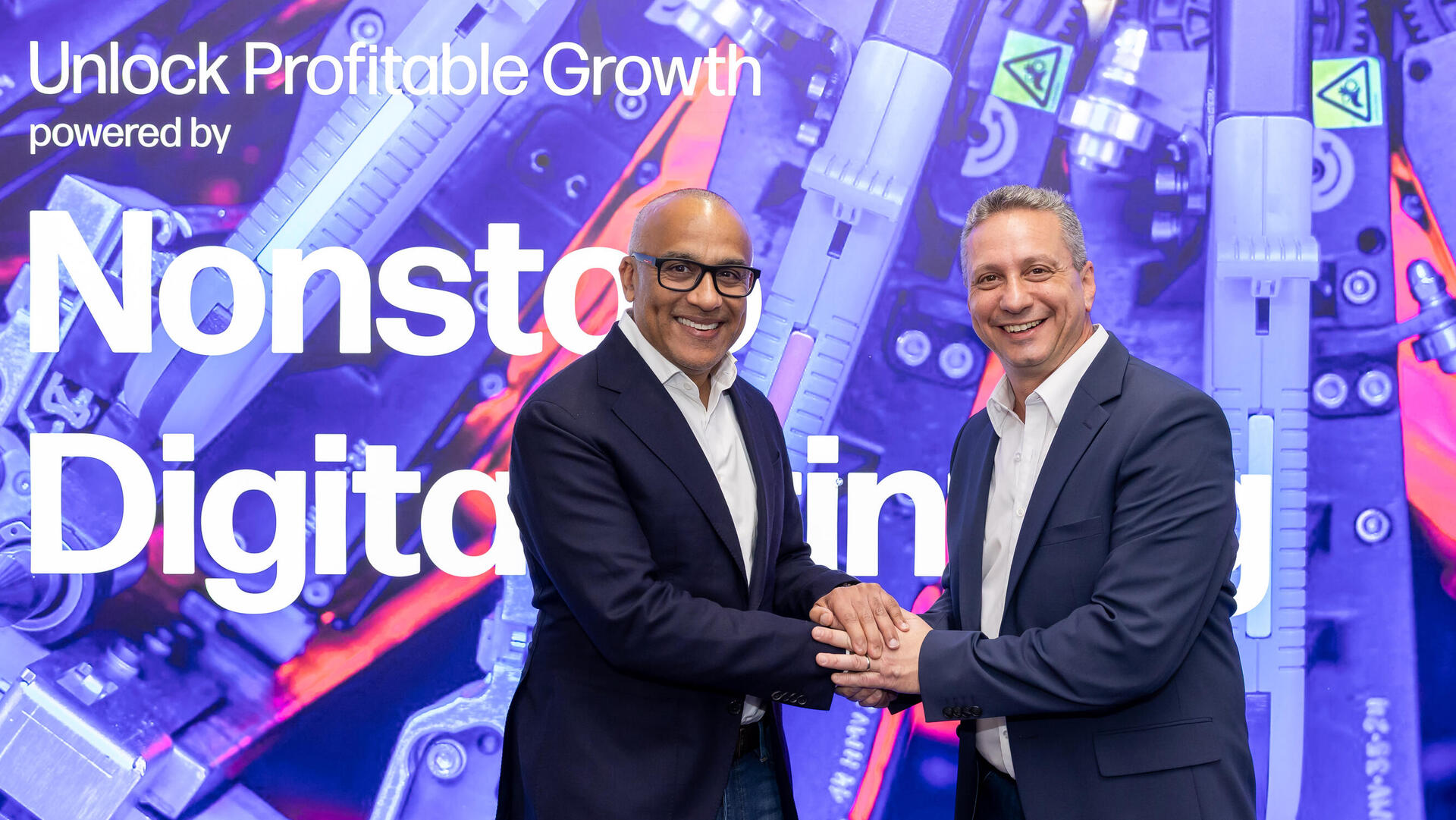 נועם זילברשטיין, מנכ״ל HP Indigo ופאראג’ פאטל, President of Shared Services ב-ePac 