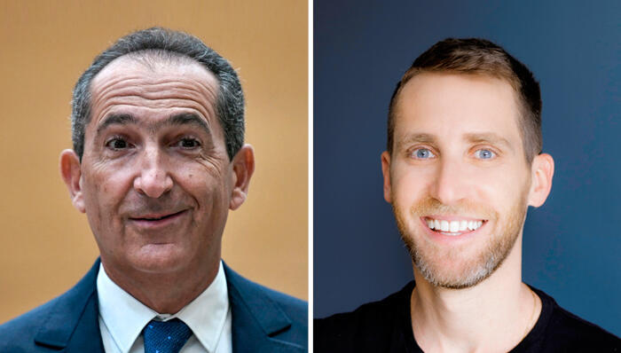 מימין אסף רפפורט ו  פטריק דרהי