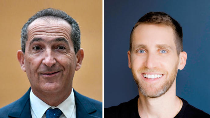 מימין אסף רפפורט ו  פטריק דרהי