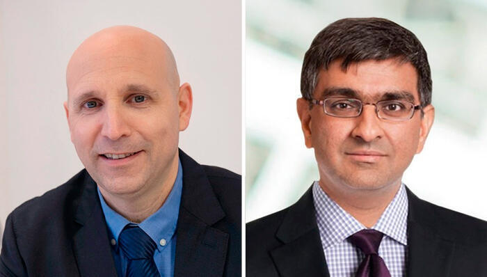 מימין סמיר בהאראדוואג ו גבי מיודובניק