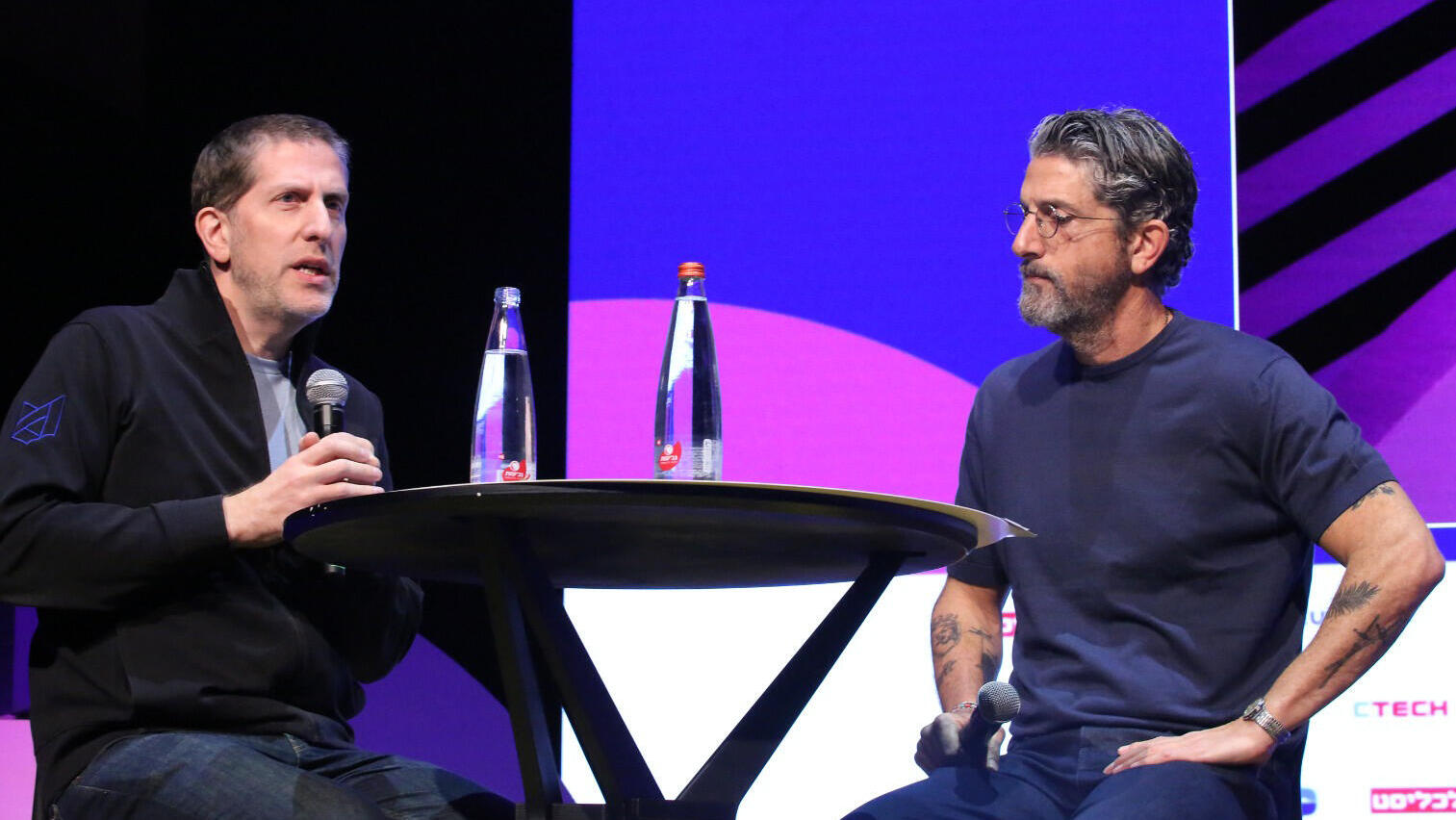 כנס TECH TLV - מימין גיל רוזן CMO Amdocs גיא רוזן VP & CISO Meta