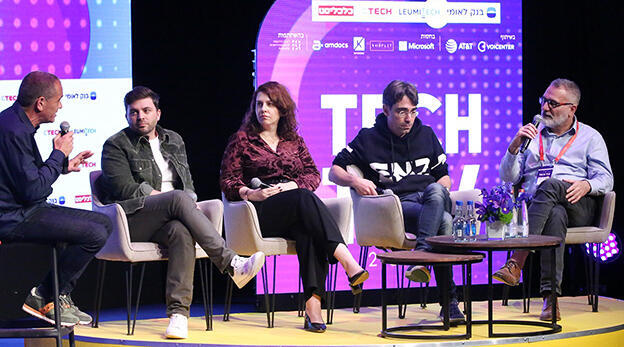 Tech TLV Panel (from left): Meir Orbach, Liran Grinberg, Iren Reznikov, Pavel Gurvich, Ofer Ben-Yehuda 