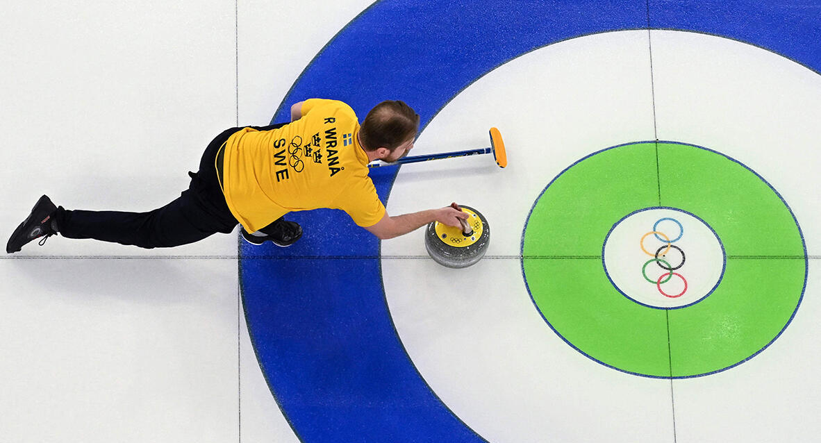 צילום: AFP פוטו אולימפיאדת החורף curling רסמוס וורנה שוודיה