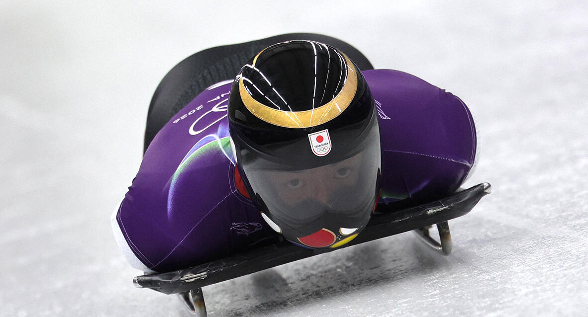 צילום: REUTERS/ Athit Perawongmetha פוטו אולימפיאדת החורף מזחלת הירואטסו טקהאשי יפן