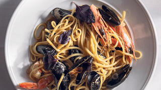 פסטה פירות ים ב Chez Vivie