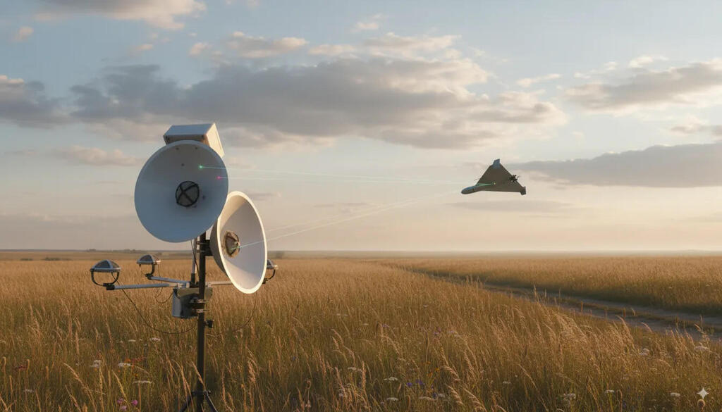 מיקרופונים לגילוי פלישות מעופפות? המצאה ותיקה (צילום: skyctrl) הקברניט כטב"מים אוקראינה