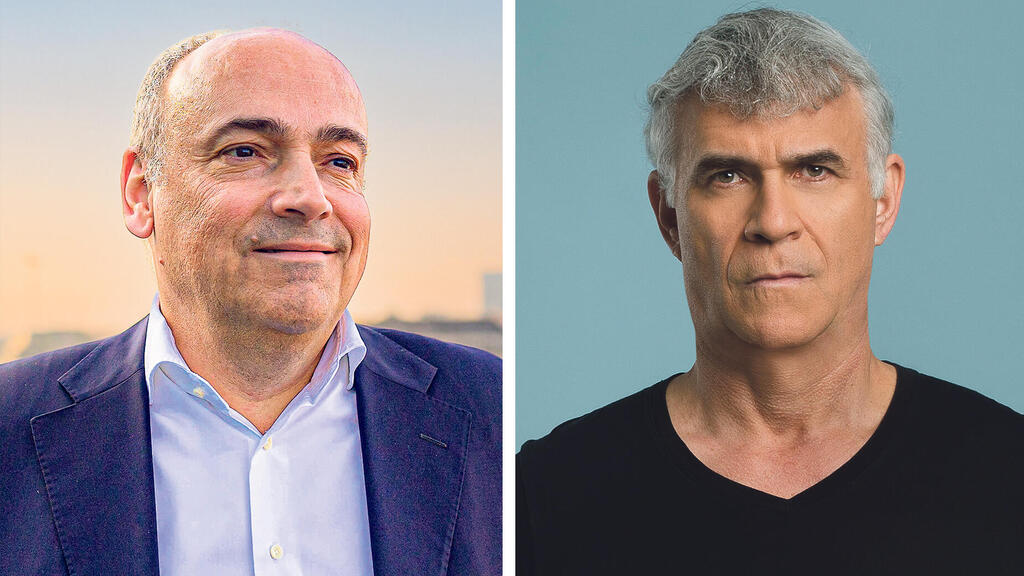 Rolf Habben Jansen (left), Ishay Davidi. (Maria Feck/Bloomberg, Yonatan Bloom) מימין ישי דוידי מקרן פימי ומנכ"ל האפאג-לויד רולף האבן ינסן