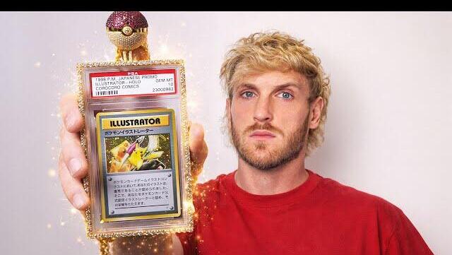 פול לוגאן עם כרטיס פוקימון Illustrator