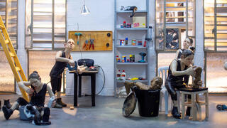 היצירה "חומות חימר" של ורד אהרונוביץ' פנאי