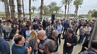 מחאת עובדי צים ב חיפה 17.2.26