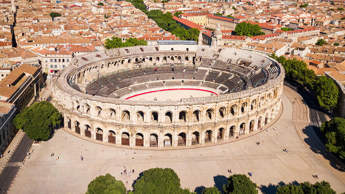 פוטו אמפיתאטרון Nimes Arena צרפת 