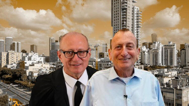 ראש עיריית ת"א רון חולדאי ושופט העליון אלכס שטיין על רקע רובע  4 