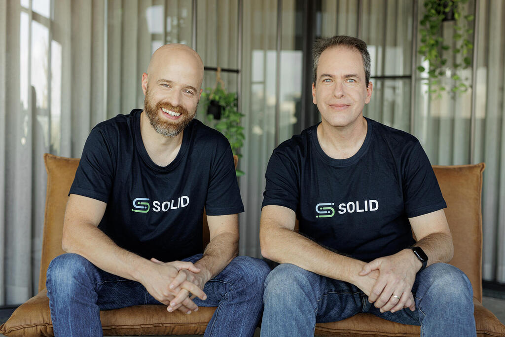 Solid founders. (Photo: Omer Hacohen) מייסדי סוליד Solid מימין טל סגלוב ו יוני לייטרסדוף