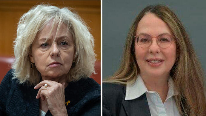 מימין עו"ד יעל קוטיק ו גלי בהרב מיארה 